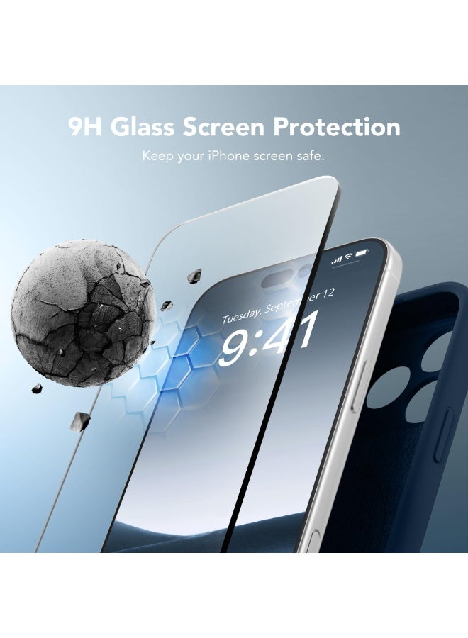 SUYDANBOX Magnetic for iPhone 17 Pro Case, Compatible with MagSafe, [Full Camera Protection][Screen Protector] Silicone Shockproof Protective Phone Case for iPhone 17 Pro 6.3", Cobalt Blue - Image 4